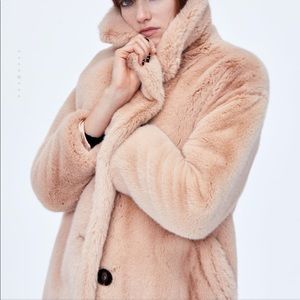 Zara Faux Fur Coat